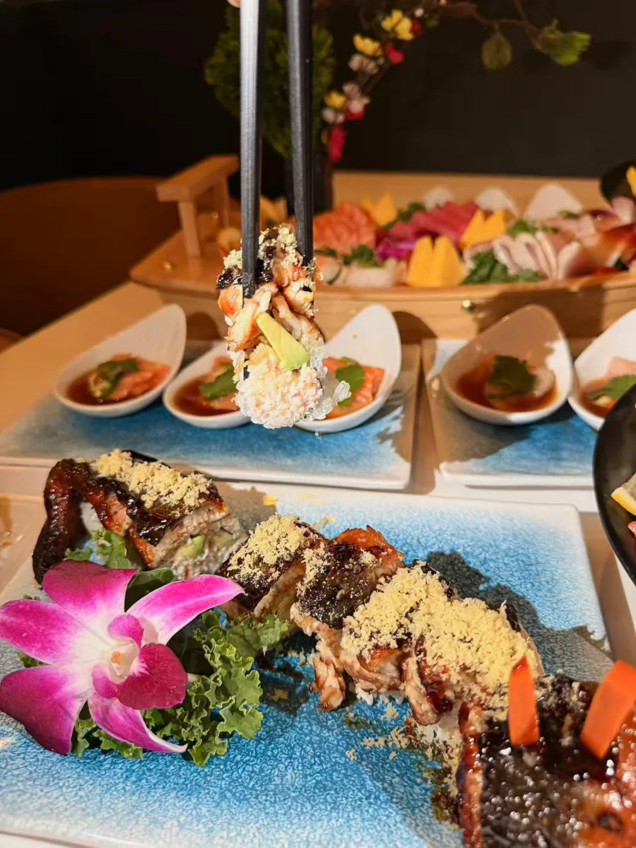 Eel Avocado Roll at Hanami Sushi，a Asian Restaurant in Austin